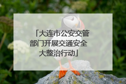 大连市公安交管部门开展交通安全大整治行动