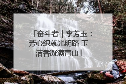 奋斗者｜李芳玉：芳心织就光明路 玉洁香凝满青山