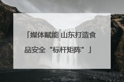 媒体赋能 山东打造食品安全“标杆矩阵”