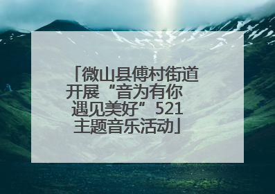 微山县傅村街道开展“音为有你 遇见美好”521主题音乐活动
