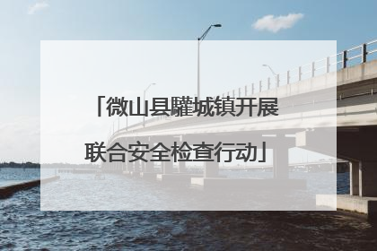 微山县驩城镇开展联合安全检查行动