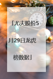 尤夫股份5月29日龙虎榜数据