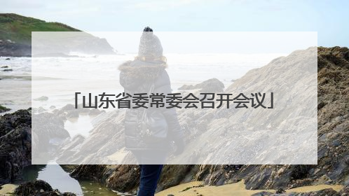 山东省委常委会召开会议