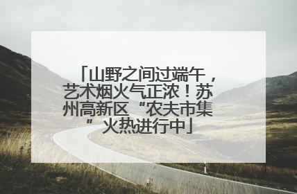 山野之间过端午，艺术烟火气正浓！苏州高新区“农夫市集”火热进行中