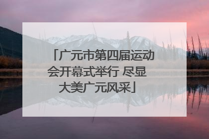 广元市第四届运动会开幕式举行 尽显大美广元风采