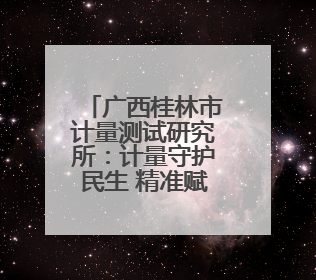 广西桂林市计量测试研究所：计量守护民生 精准赋能生活