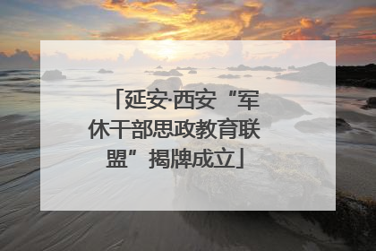 延安·西安“军休干部思政教育联盟”揭牌成立