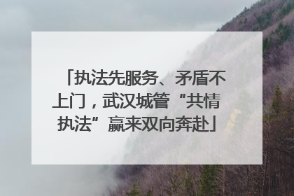 执法先服务、矛盾不上门，武汉城管“共情执法”赢来双向奔赴