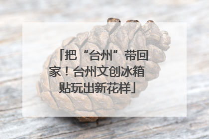 把“台州”带回家！台州文创冰箱贴玩出新花样
