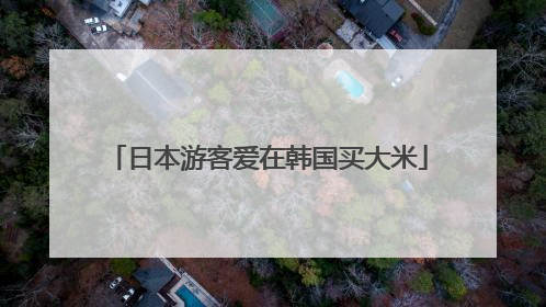 日本游客爱在韩国买大米
