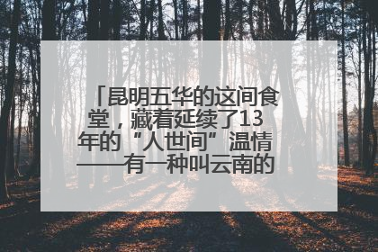 昆明五华的这间食堂，藏着延续了13年的“人世间”温情——有一种叫云南的生活之365天