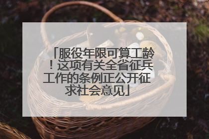 服役年限可算工龄！这项有关全省征兵工作的条例正公开征求社会意见