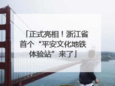 正式亮相！浙江省首个“平安文化地铁体验站”来了