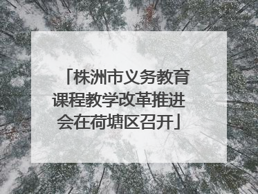 株洲市义务教育课程教学改革推进会在荷塘区召开