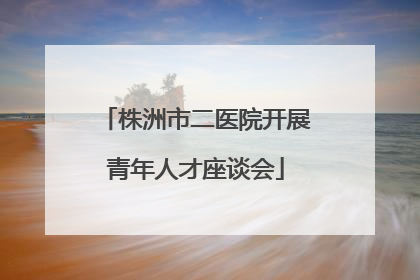 株洲市二医院开展青年人才座谈会