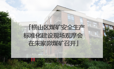 横山区煤矿安全生产标准化建设现场观摩会在朱家峁煤矿召开