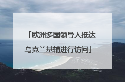 欧洲多国领导人抵达乌克兰基辅进行访问