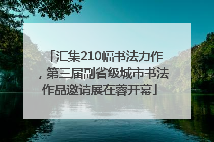 汇集210幅书法力作，第三届副省级城市书法作品邀请展在蓉开幕