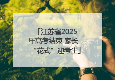 江苏省2025年高考结束 家长“花式”迎考生