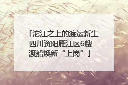 沱江之上的渡运新生 四川资阳雁江区6艘渡船焕新“上岗”