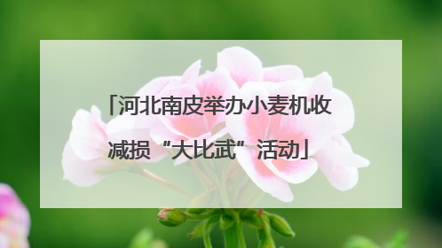 河北南皮举办小麦机收减损“大比武”活动