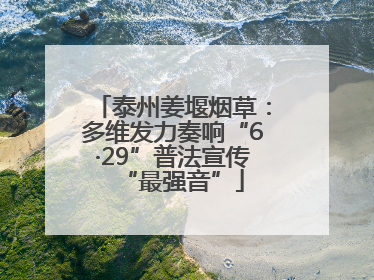 泰州姜堰烟草：多维发力奏响“6·29”普法宣传“最强音”