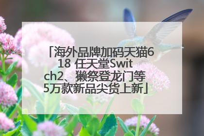 海外品牌加码天猫618 任天堂Switch2、獭祭登龙门等5万款新品尖货上新