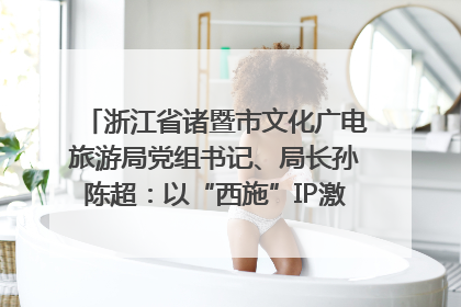浙江省诸暨市文化广电旅游局党组书记、局长孙陈超：以“西施”IP激活全域旅游 打造县域文旅融合新标杆｜第七届全国县域旅游研究成果发布系列活动