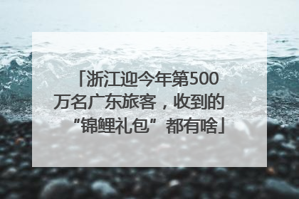 浙江迎今年第500万名广东旅客，收到的“锦鲤礼包”都有啥
