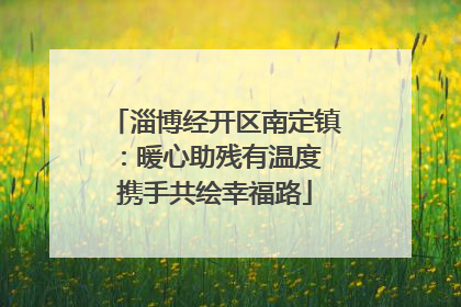 淄博经开区南定镇：暖心助残有温度 携手共绘幸福路