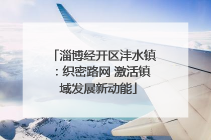 淄博经开区沣水镇：织密路网 激活镇域发展新动能