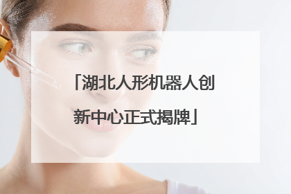 湖北人形机器人创新中心正式揭牌