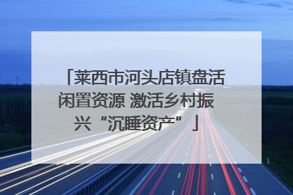 莱西市河头店镇盘活闲置资源 激活乡村振兴“沉睡资产”