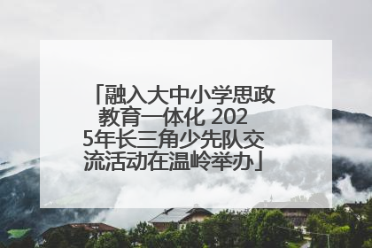 融入大中小学思政教育一体化 2025年长三角少先队交流活动在温岭举办