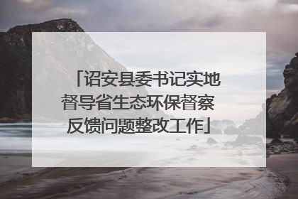 诏安县委书记实地督导省生态环保督察反馈问题整改工作