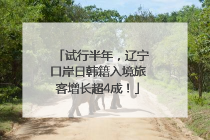 试行半年，辽宁口岸日韩籍入境旅客增长超4成！