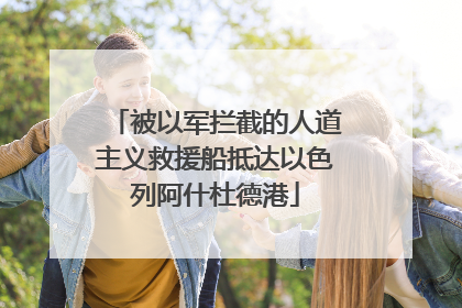 被以军拦截的人道主义救援船抵达以色列阿什杜德港