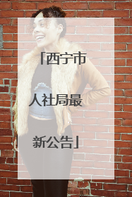 西宁市人社局最新公告