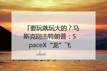 要玩就玩大的？马斯克回击特朗普：SpaceX“龙”飞船将立即退役！