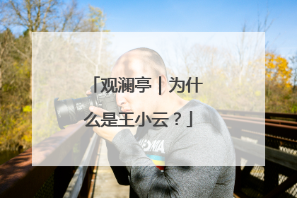 观澜亭｜为什么是王小云？