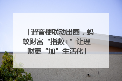 谐音梗联动出圈，蚂蚁财富“指数+”让理财更“加”生活化