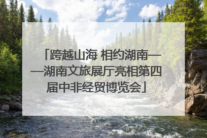 跨越山海 相约湖南——湖南文旅展厅亮相第四届中非经贸博览会