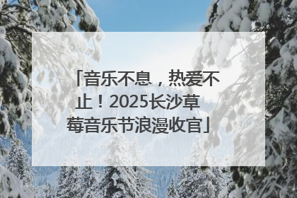 音乐不息，热爱不止！2025长沙草莓音乐节浪漫收官