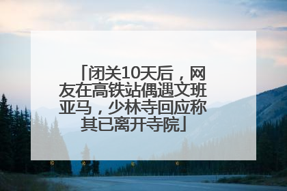 闭关10天后，网友在高铁站偶遇文班亚马，少林寺回应称其已离开寺院