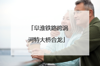 阜淮铁路跨涡河特大桥合龙