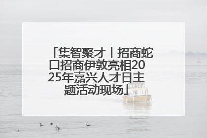 集智聚才丨招商蛇口招商伊敦亮相2025年嘉兴人才日主题活动现场