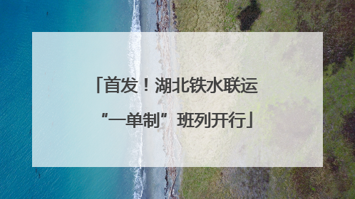 首发！湖北铁水联运“一单制”班列开行