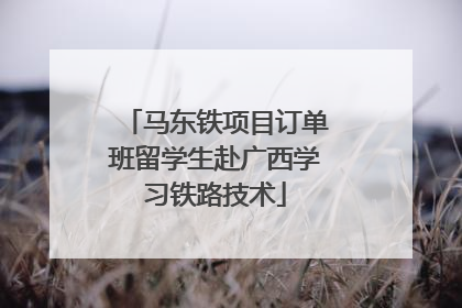 马东铁项目订单班留学生赴广西学习铁路技术