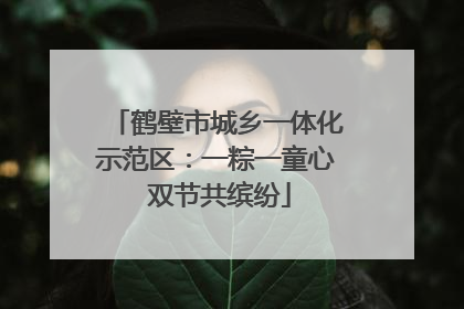 鹤壁市城乡一体化示范区：一粽一童心 双节共缤纷