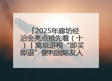 2025年廊坊经洽会亮点抢先看（十）丨离境退税“即买即退”便利国际友人“买买买”